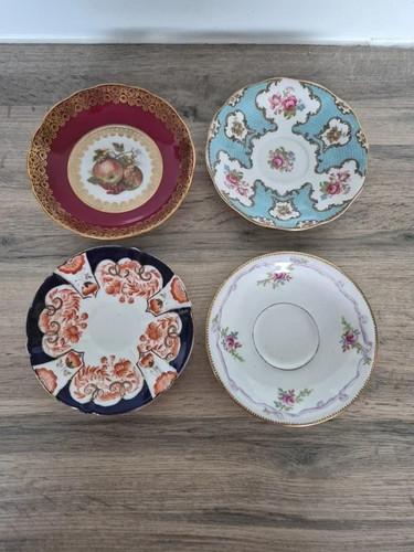 Mixed vintage saucers queen - x4,