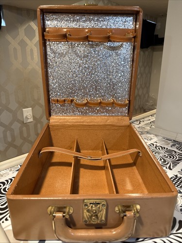 Vintage leather hardsided wine - leather,