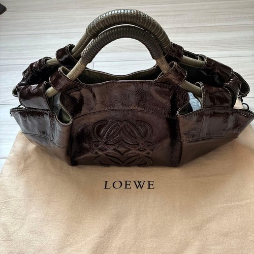 Loewe leather hand bag - loewe,