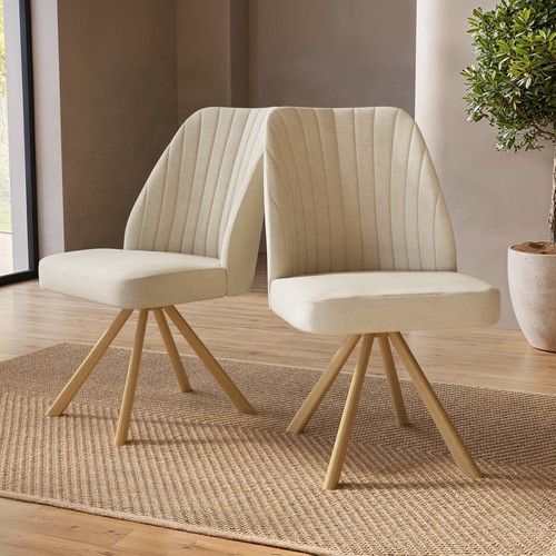 Set beige upholstered - of, 2