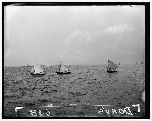 Photo dory race - race, 1910s