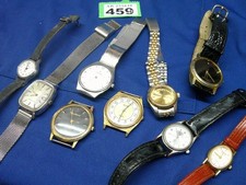 Wristwatches Quartz x 9 watches battery untested or examined parts spares