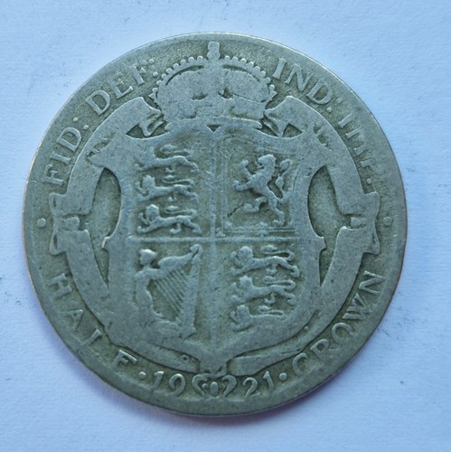 1921 george half crown - crown, coin