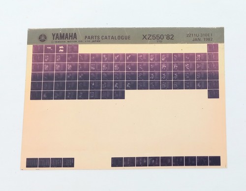 Yamaha xz550 11u - yamaha,