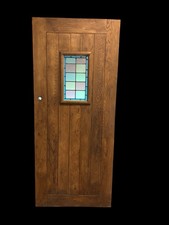 Solid Oak Front Door Stained