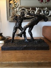 Bare Knuckle Fight - Bronze Figurine / Boxing / Travellers / Pugilist / Gypsy
