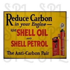 Shell Oil Retro style metal