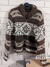 Ralph Lauren "GRADE B+" Aztec Navajo Southwestern WOOL Cardigan 21"PTP XL FITS L