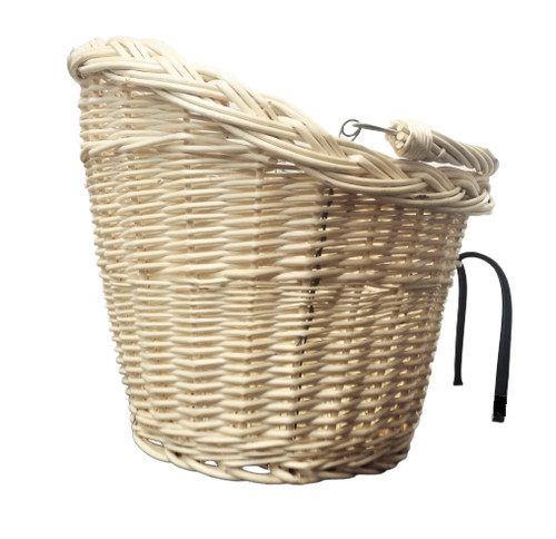 Bike basket wicker front - bike,