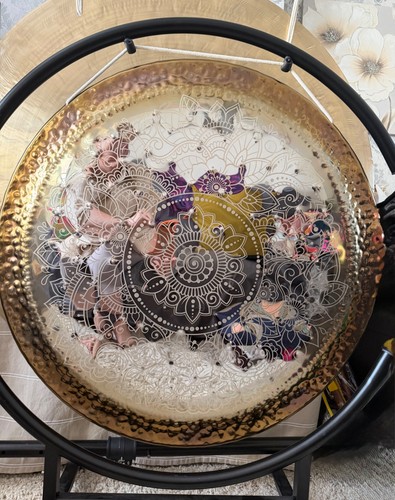 Gong mandala flower deep - 32",