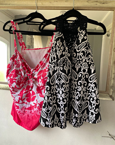 Women piece swimdress - women’s, 2-piece