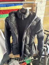 Timberland Earthkeepers Button & Zip Hooded Jacket Small/Petite Black No Fur