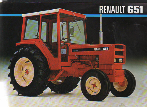 Renault 651 tractor brochure - renault, "651"