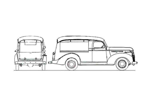 Photo blueprint chevrolet - a4,