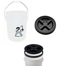 Poorboys World 5 Gallon 18.9L Bucket & Gamma Seal Air/Water Tight Lid Leak Proof