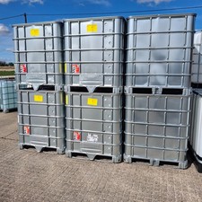 IBC Container Tank. 1000 Litre Galvanised  Metal Outer  with caps and lids