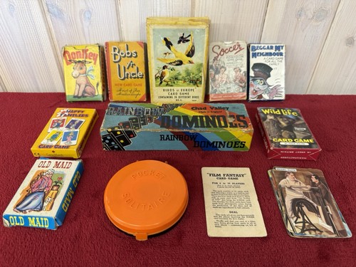 Vintage card games birds - card,