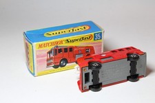 Matchbox Lesney Superfast MB 35 Merryweather Fire Engine - RED / HOLLOW NW