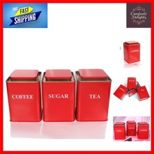 Elegant Red Metal Tea Coffee
