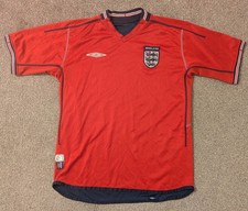 ENGLAND 2002-2004 RED AWAY