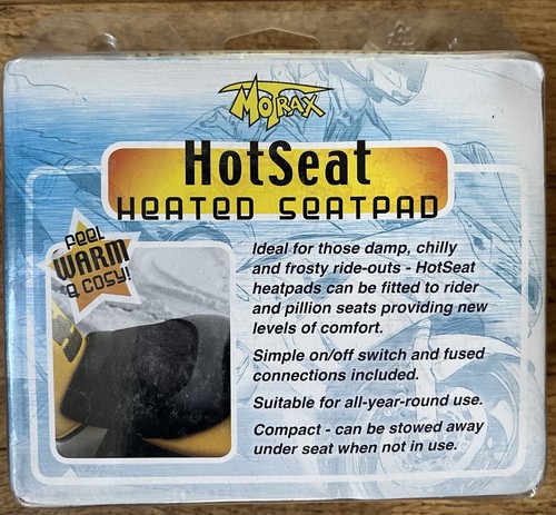 Motorcycle heated seat cover - heated,