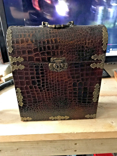 Antique faux reptile skin - reptile,