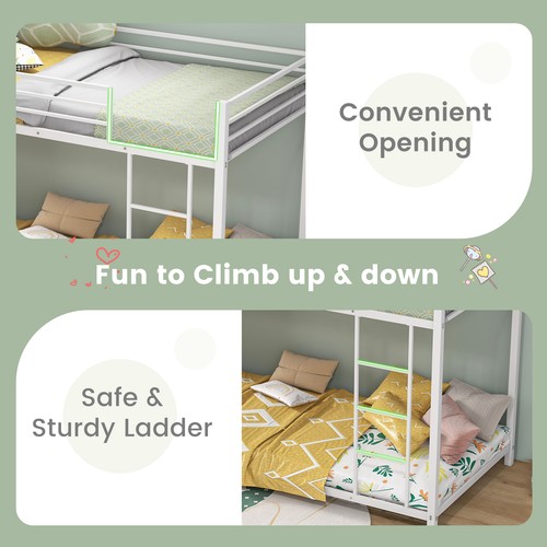Metal frame twin - twin, bed