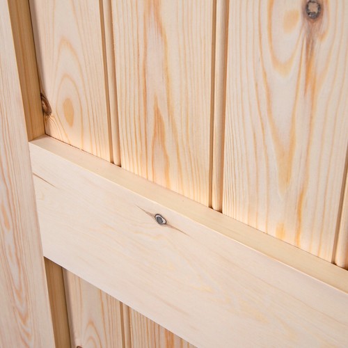 Pine framed ledged doors - framed,