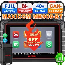 2025 Autel MaxiCOM MK900BT Full Diagnostic OBD2 Bi-directional Scanner Tool