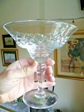 Stuart Crystal Signed Compote Tazza Stand Cut Crystal Glass