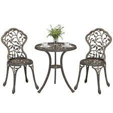 Outsunny Aluminium Bistro Set