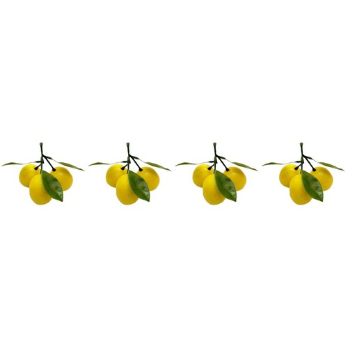Artificial plastic lemons set - artificial,
