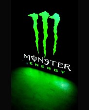Monster Energy Drink Led Light Sign, Ideal for Gamer, Gym, Cinema Room, Bedroom
