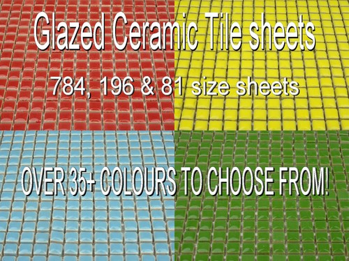 Glazed ceramic 10mm mosaic - glazed,