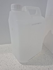 5Ltr Poly Jerrican Container & Cap Plastic Bottle Water Carrier