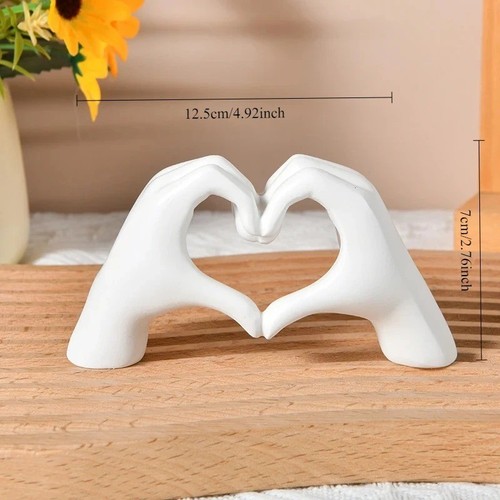 Hands heart sculpture pink - hands,