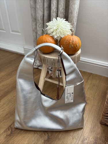 Marks spencer silver leather - marks, &