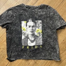 Frida Kahlo T-Shirt print portrait one size relaxed fit unisex 