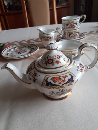 Vintage imari palette tea set - vintage,