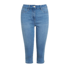Ladies N@@t Pedal Pushers Cropped Jeans Blue Sizes 10 12