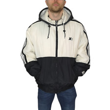 90's Starter Jacket Size Large In Black / White Men's Winter  