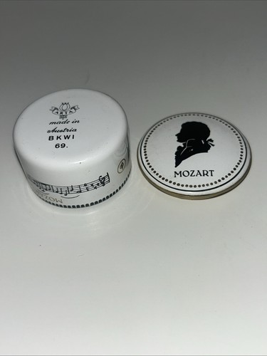 1960 70s enamel mozart trinket - 1960/70s,