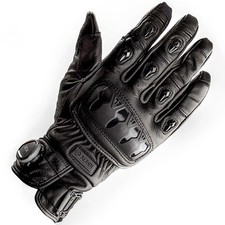 Knox Orsa Motorcycle Motorcross Armoured Leather Black Gloves Motorbike