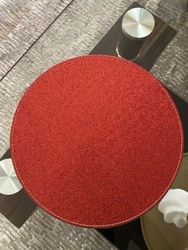 Glittery red table mats - red,