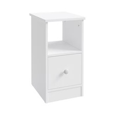 Slim Wood Bedside Table