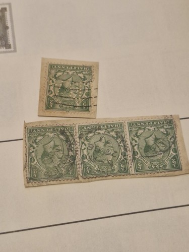 King george stamp halfpenny - v,