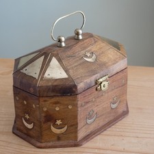 Vintage Indian Wooden Trinket
