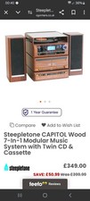 Steepletone Capitol Wood 2-in-1 Modular Music System