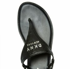 DKNY Black Thong Sandal Flip