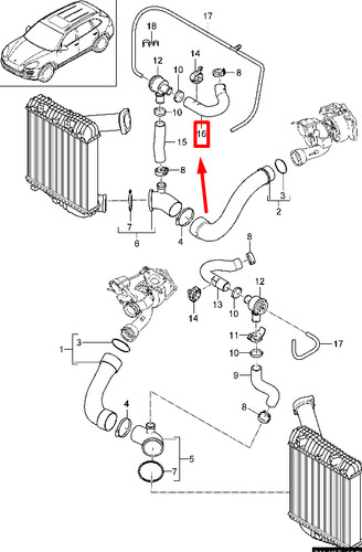 Porsche cayenne 92a charge air - charge,
